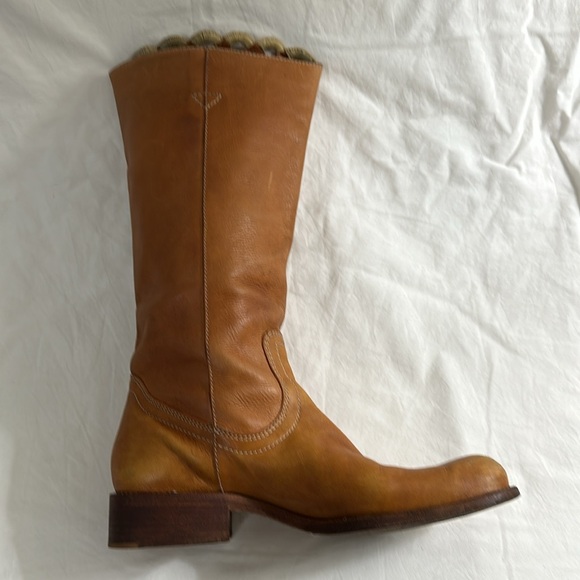 BCBG Max Azria All Leather Embroidered Boots, women's size 9 - Picture 2 of 6